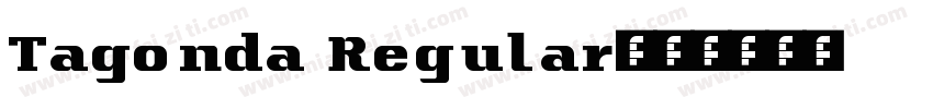Tagonda Regular字体转换